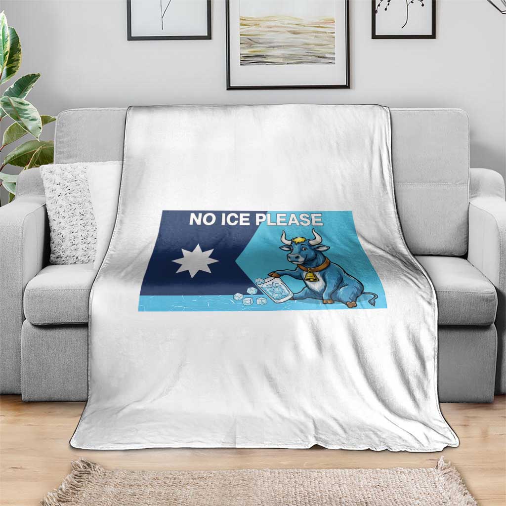 Funny Political Folklore Babe The Blue Ox Throw Blanket No Ice Please TS12 Print Your Wear