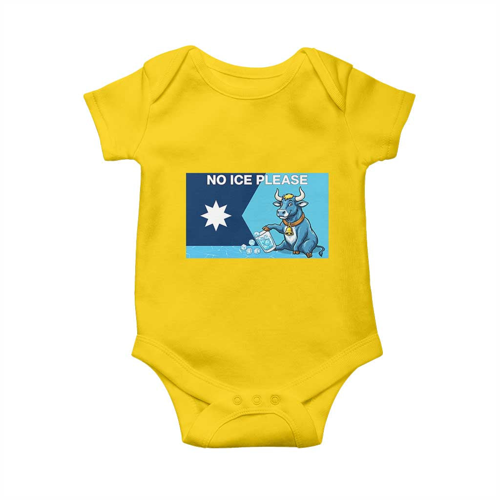 Funny Political Folklore Babe The Blue Ox Baby Onesie No Ice Please TS12 Daisy Print Your Wear