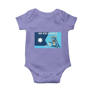 Funny Political Folklore Babe The Blue Ox Baby Onesie No Ice Please TS12 Violet Print Your Wear
