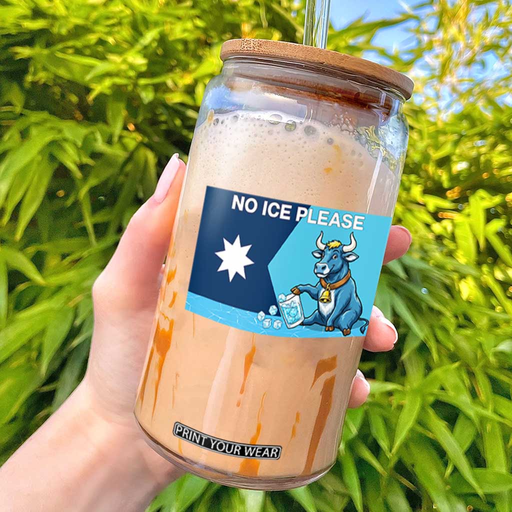 Funny Political Folklore Babe The Blue Ox Glass Can No Ice Please TS12 White Print Your Wear
