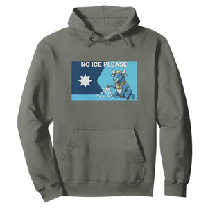 Funny Political Folklore Babe The Blue Ox Hoodie No Ice Please TS12 Military Green Print Your Wear