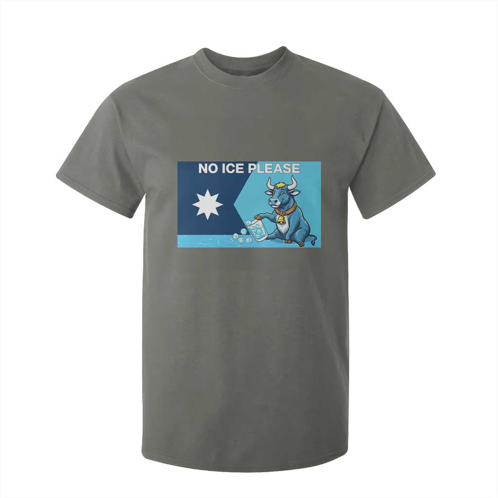 Funny Political Folklore Babe The Blue Ox T Shirt For Kid No Ice Please TS12 Military Green Print Your Wear