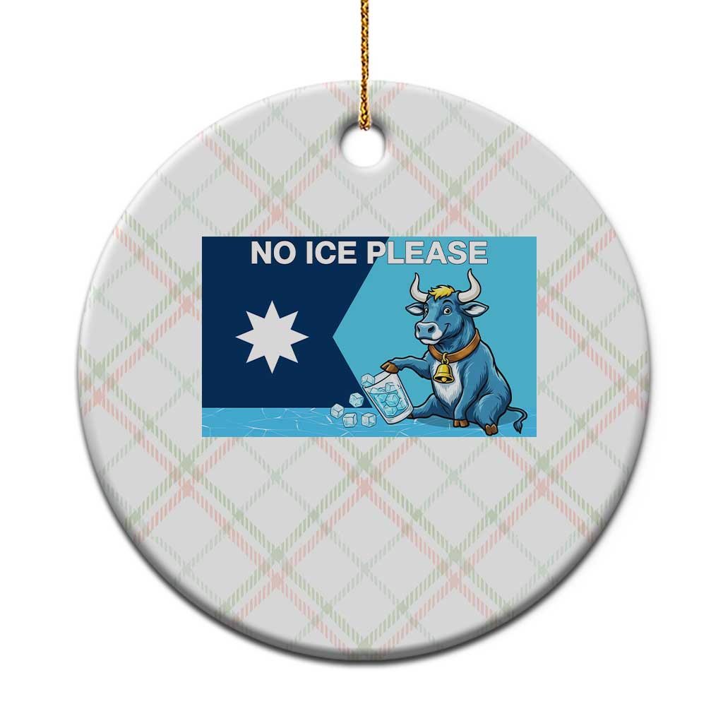 Funny Political Folklore Babe The Blue Ox Ceramic Ornament No Ice Please TS12 1pc Christmas Plaid Print Your Wear