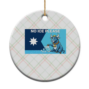 Funny Political Folklore Babe The Blue Ox Ceramic Ornament No Ice Please TS12 1pc Christmas Plaid Print Your Wear