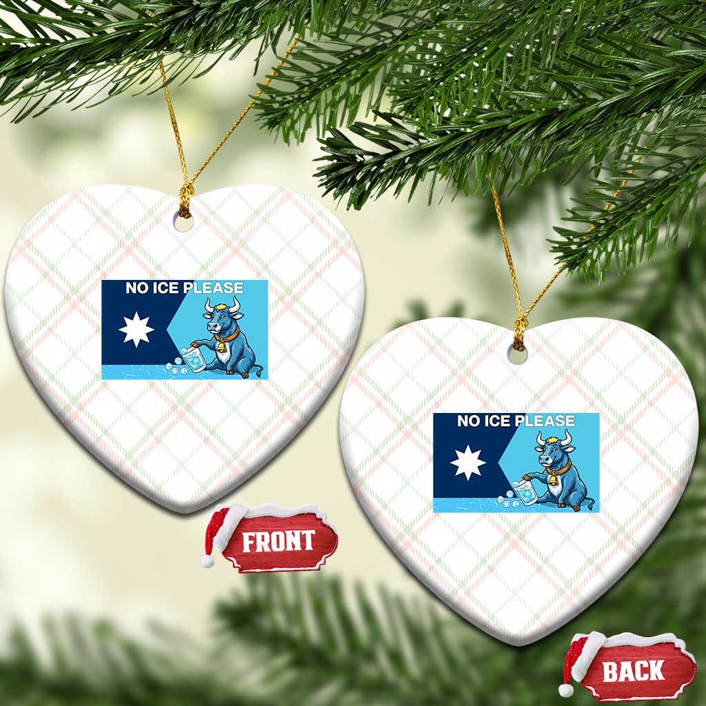 Funny Political Folklore Babe The Blue Ox Ceramic Ornament No Ice Please TS12 Print Your Wear