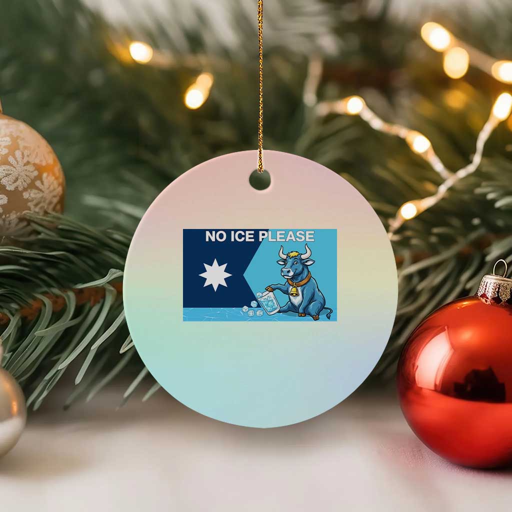 Funny Political Folklore Babe The Blue Ox Ceramic Ornament No Ice Please TS12 1pc Pastel Print Your Wear
