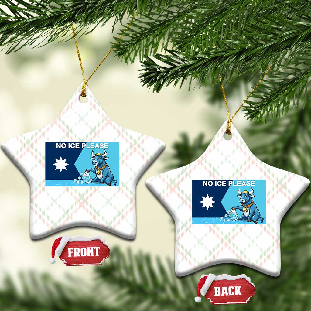 Funny Political Folklore Babe The Blue Ox Ceramic Ornament No Ice Please TS12 Print Your Wear