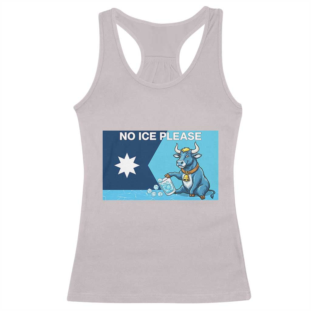 Funny Political Folklore Babe The Blue Ox Racerback Tank Top No Ice Please TS12 Ice Gray Print Your Wear