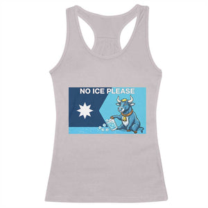 Funny Political Folklore Babe The Blue Ox Racerback Tank Top No Ice Please TS12 Ice Gray Print Your Wear