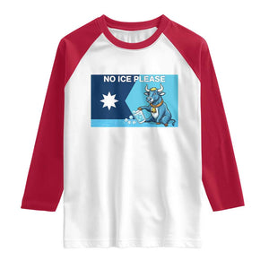 Funny Political Folklore Babe The Blue Ox Raglan Shirt No Ice Please TS12 White Red Print Your Wear