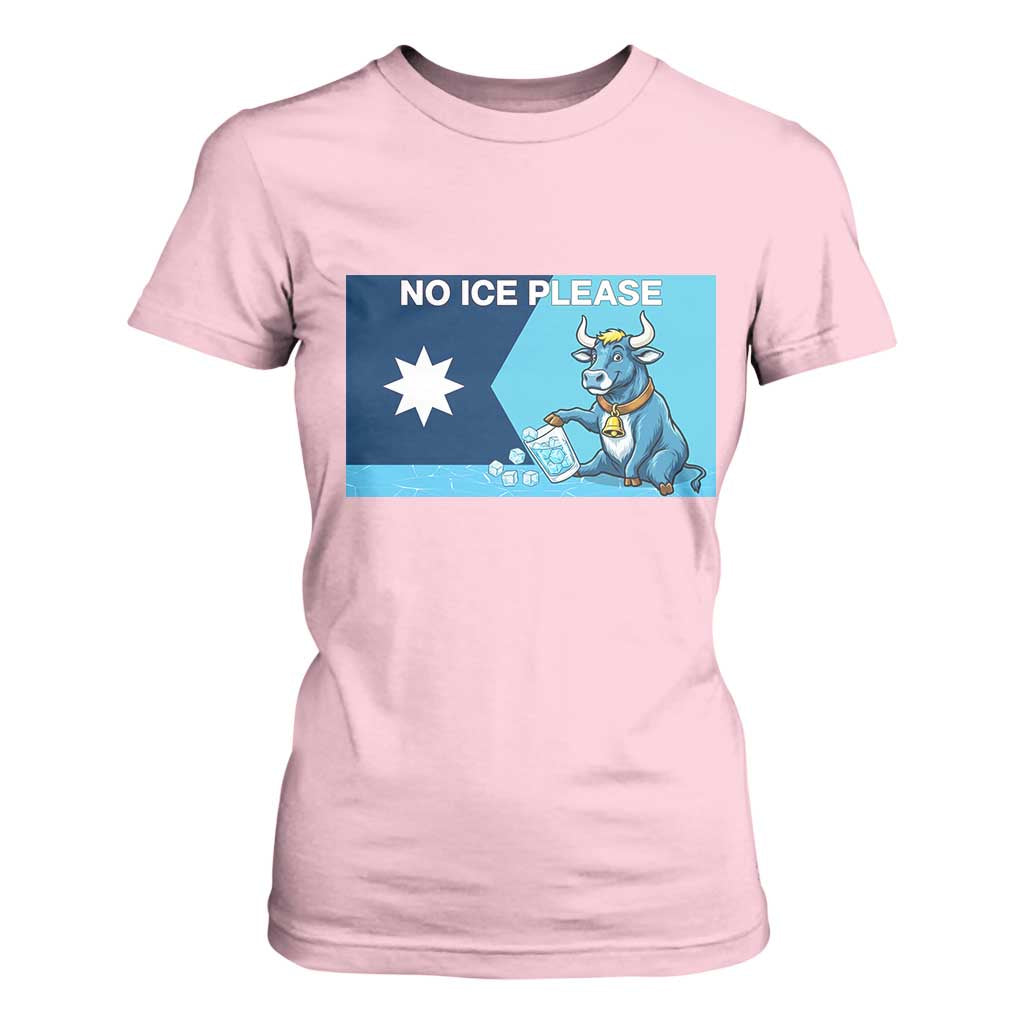 Funny Political Folklore Babe The Blue Ox T Shirt For Women No Ice Please TS12 Light Pink Print Your Wear