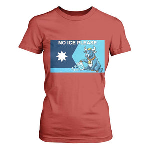 Funny Political Folklore Babe The Blue Ox T Shirt For Women No Ice Please TS12 Red Print Your Wear