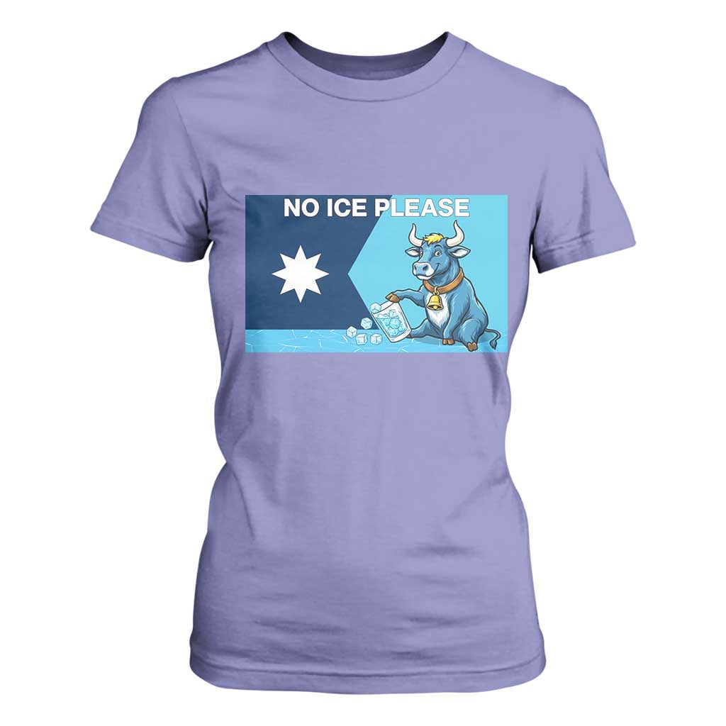 Funny Political Folklore Babe The Blue Ox T Shirt For Women No Ice Please TS12 Violet Print Your Wear