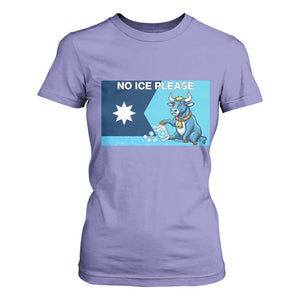 Funny Political Folklore Babe The Blue Ox T Shirt For Women No Ice Please TS12 Violet Print Your Wear