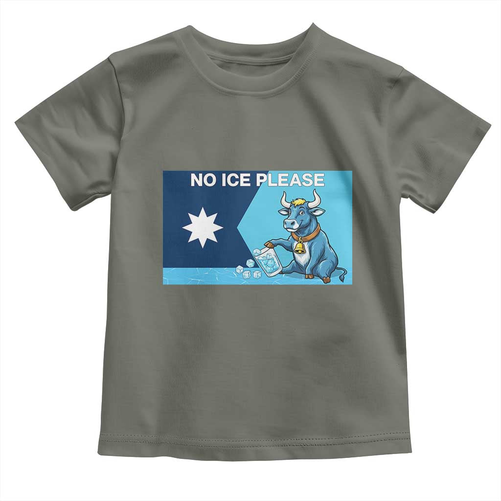Funny Political Folklore Babe The Blue Ox Toddler T Shirt No Ice Please TS12 Military Green Print Your Wear