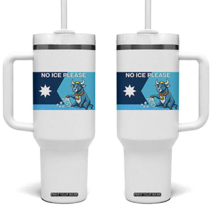 Funny Political Folklore Babe The Blue Ox Tumbler With Handle No Ice Please TS12 One Size: 40 oz White Print Your Wear
