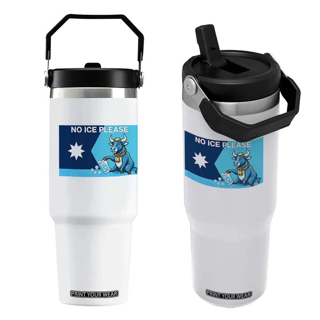 Funny Political Folklore Babe The Blue Ox Flip Straw Tumbler No Ice Please TS12 One Size: 30 oz White Print Your Wear