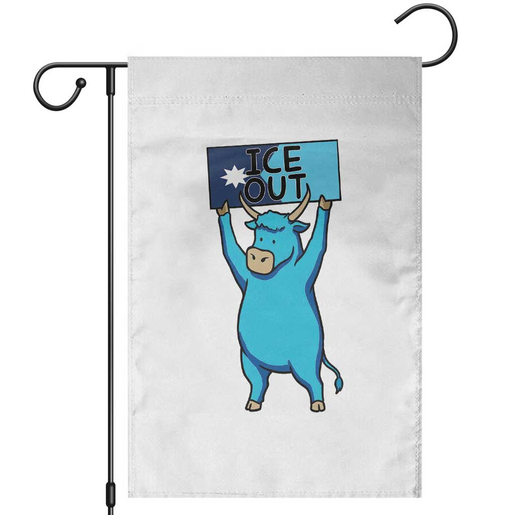 Funny Minnesota Folklore Babe The Blue Ox Garden Flag Ice Out TS12 White Print Your Wear
