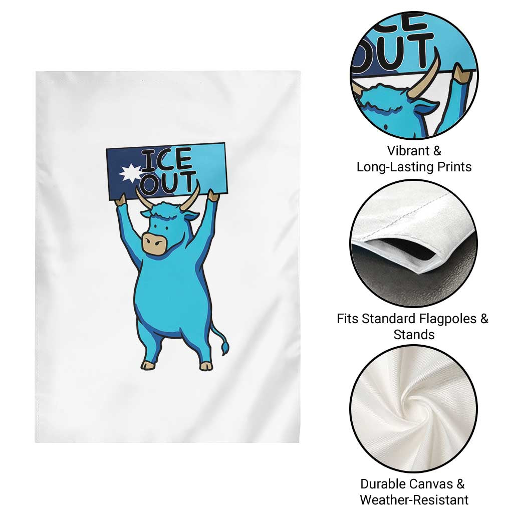 Funny Minnesota Folklore Babe The Blue Ox Garden Flag Ice Out TS12 Print Your Wear