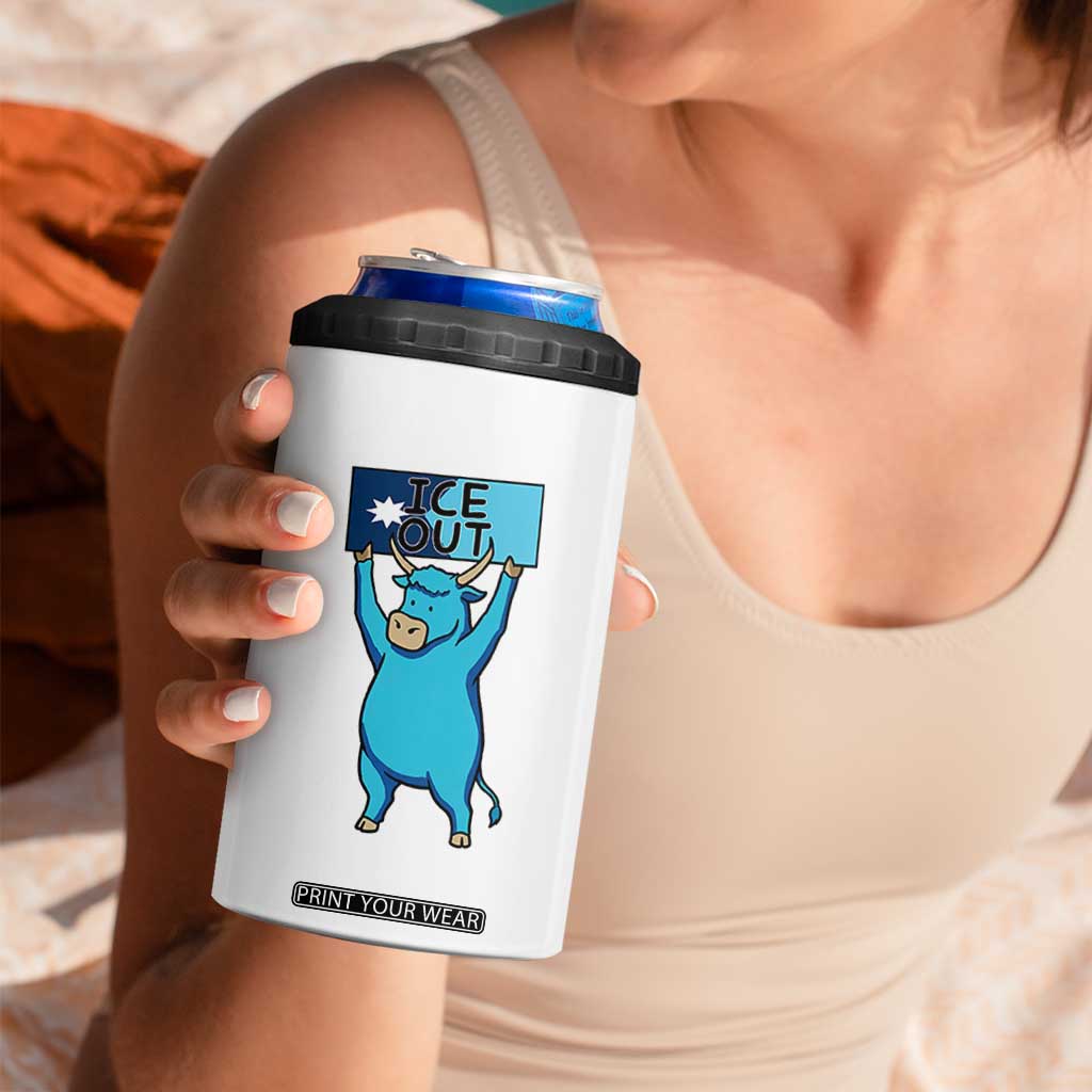 Funny Minnesota Folklore Babe The Blue Ox 4 in 1 Can Cooler Tumbler Ice Out TS12 Print Your Wear