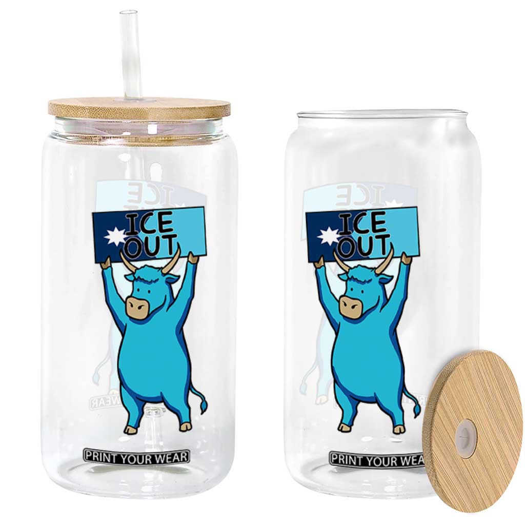 Funny Minnesota Folklore Babe The Blue Ox Glass Can Ice Out TS12 Print Your Wear