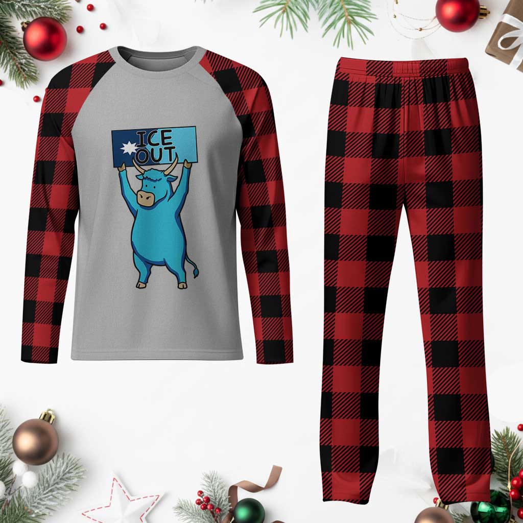 Funny Minnesota Folklore Babe The Blue Ox Plaid Pajama Set Ice Out TS12 Buffalo Plaid Print Your Wear