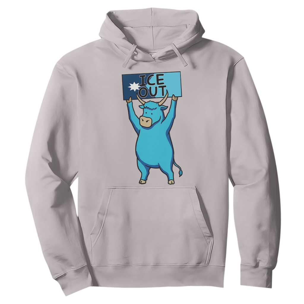 Funny Minnesota Folklore Babe The Blue Ox Hoodie Ice Out TS12 Ice Gray Print Your Wear