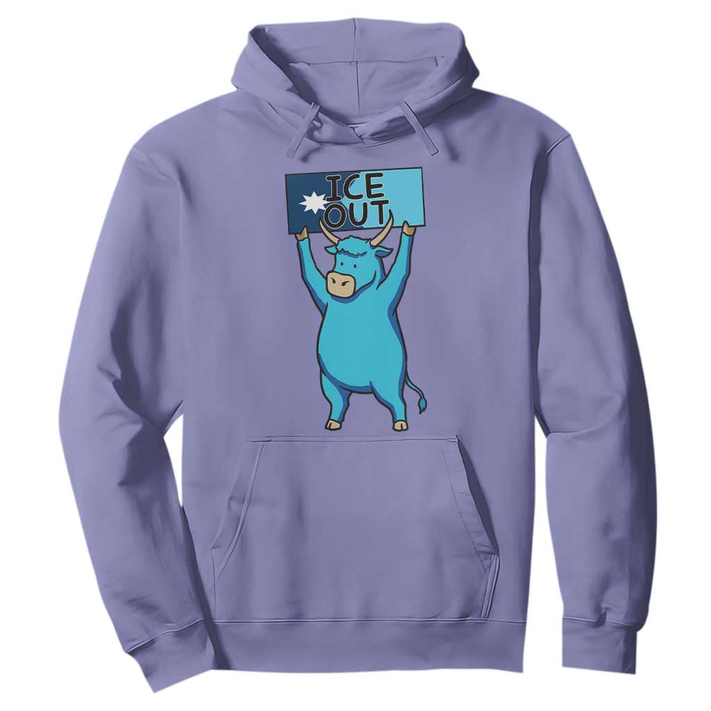 Funny Minnesota Folklore Babe The Blue Ox Hoodie Ice Out TS12 Violet Print Your Wear
