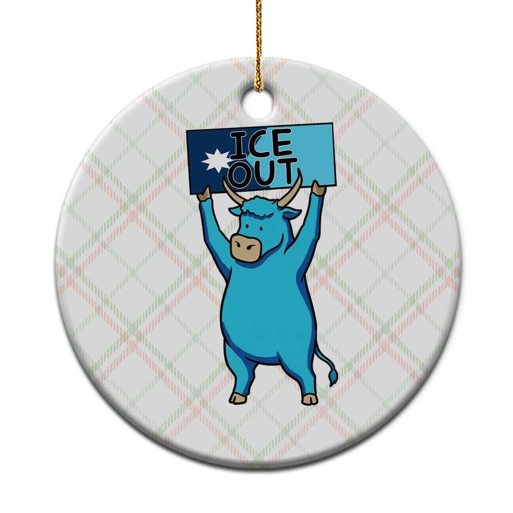 Funny Minnesota Folklore Babe The Blue Ox Ceramic Ornament Ice Out TS12 1pc Christmas Plaid Print Your Wear
