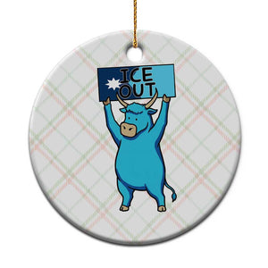 Funny Minnesota Folklore Babe The Blue Ox Ceramic Ornament Ice Out TS12 1pc Christmas Plaid Print Your Wear