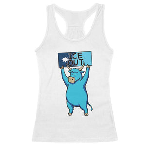 Funny Minnesota Folklore Babe The Blue Ox Racerback Tank Top Ice Out TS12 White Print Your Wear