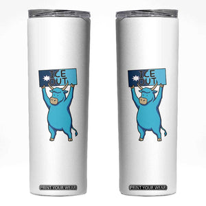 Funny Minnesota Folklore Babe The Blue Ox Skinny Tumbler Ice Out TS12 White Print Your Wear