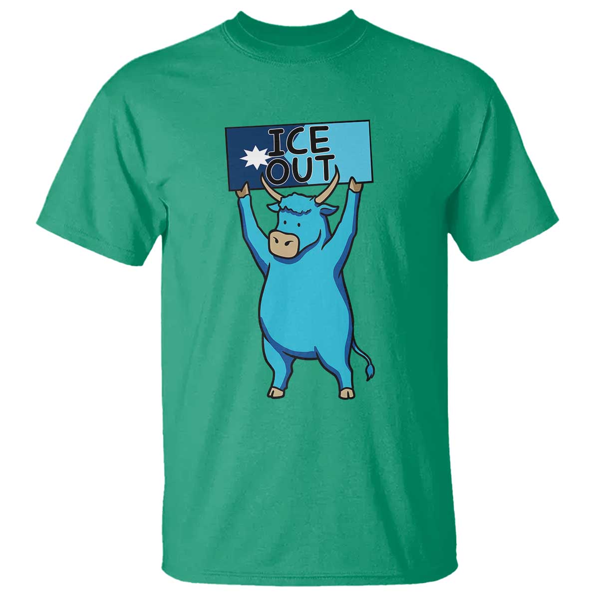 Funny Minnesota Folklore Babe The Blue Ox T Shirt Ice Out TS12 Irish Green Print Your Wear