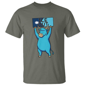 Funny Minnesota Folklore Babe The Blue Ox T Shirt Ice Out TS12 Military Green Print Your Wear