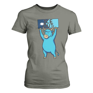 Funny Minnesota Folklore Babe The Blue Ox T Shirt For Women Ice Out TS12 Military Green Print Your Wear