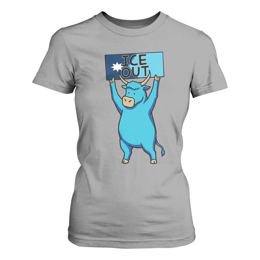 Funny Minnesota Folklore Babe The Blue Ox T Shirt For Women Ice Out TS12 Sport Gray Print Your Wear
