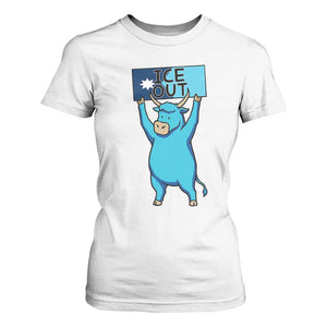 Funny Minnesota Folklore Babe The Blue Ox T Shirt For Women Ice Out TS12 White Print Your Wear