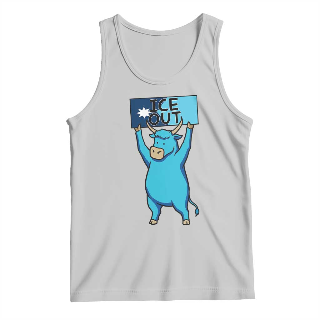 Funny Minnesota Folklore Babe The Blue Ox Tank Top Ice Out TS12 Ash Print Your Wear