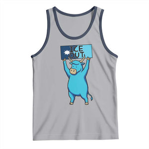 Funny Minnesota Folklore Babe The Blue Ox Tank Top Ice Out TS12 Athletic Heather Navy Print Your Wear