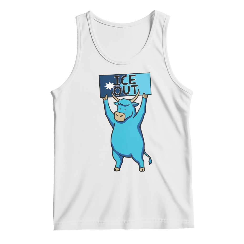 Funny Minnesota Folklore Babe The Blue Ox Tank Top Ice Out TS12 White Print Your Wear