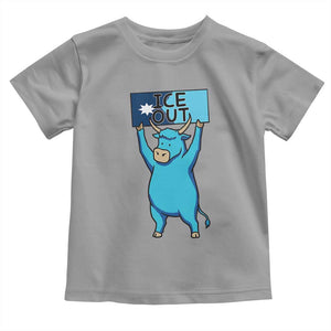 Funny Minnesota Folklore Babe The Blue Ox Toddler T Shirt Ice Out TS12 Sport Gray Print Your Wear