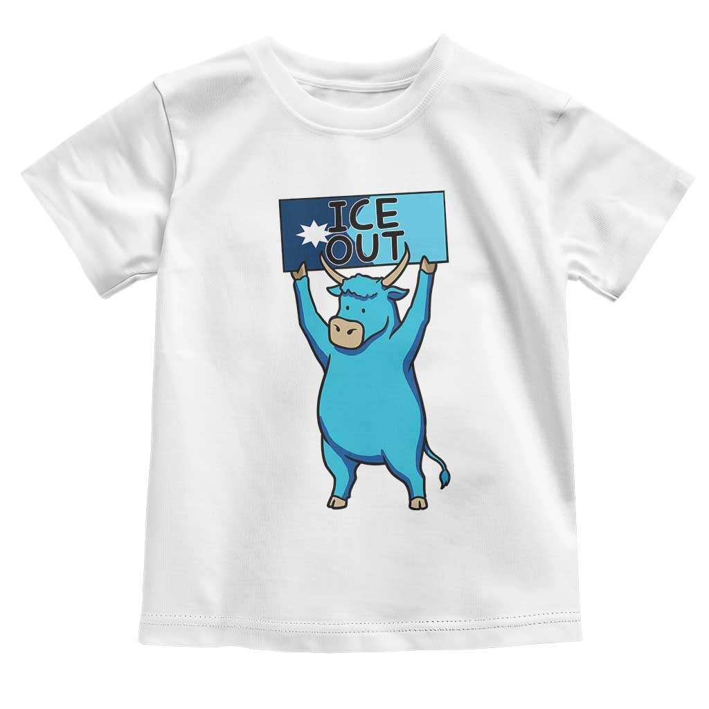 Funny Minnesota Folklore Babe The Blue Ox Toddler T Shirt Ice Out TS12 White Print Your Wear