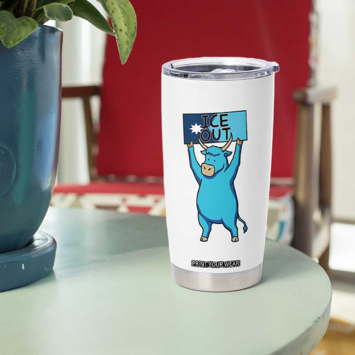 Funny Minnesota Folklore Babe The Blue Ox Tumbler Cup Ice Out TS12 Print Your Wear