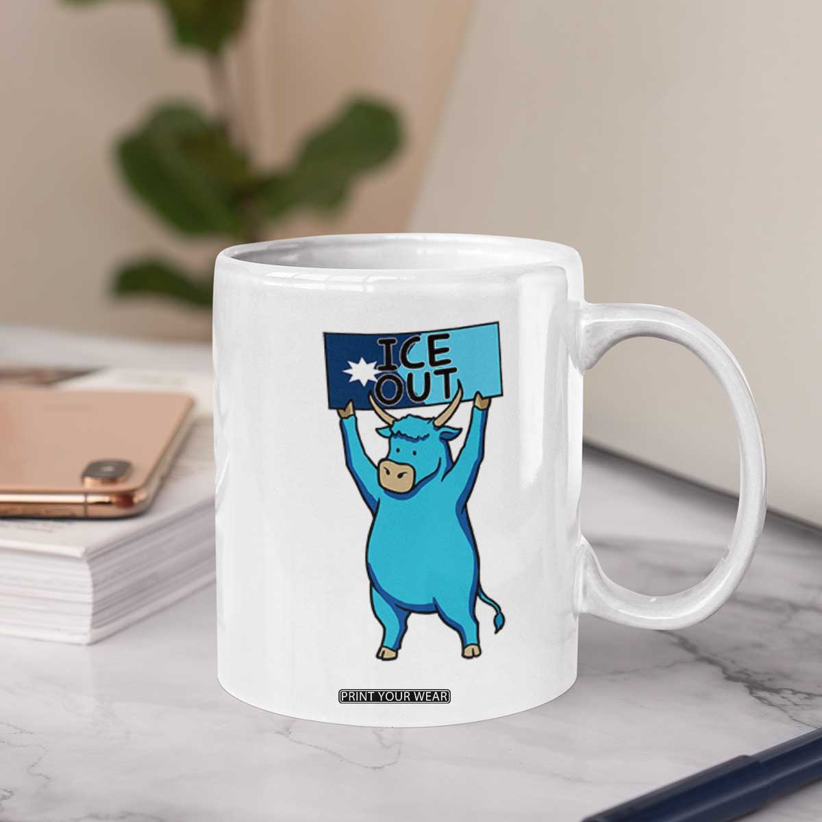 Funny Minnesota Folklore Babe The Blue Ox Coffee Mug Ice Out TS12 Print Your Wear