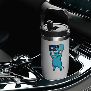 Funny Minnesota Folklore Babe The Blue Ox Flip Straw Tumbler Ice Out TS12 Print Your Wear