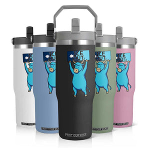Funny Minnesota Folklore Babe The Blue Ox Flip Straw Tumbler Ice Out TS12 Print Your Wear