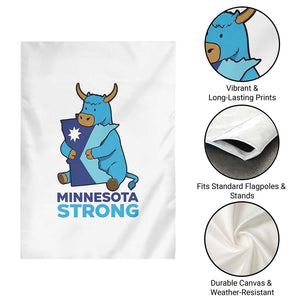Minnesota Strong Garden Flag Blue Ox Midwest Folklore Heritage TS12 Print Your Wear