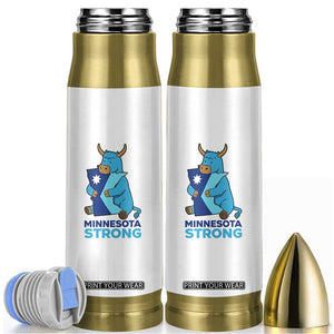 Minnesota Strong Bullet Tumbler Blue Ox Midwest Folklore Heritage TS12 White Print Your Wear