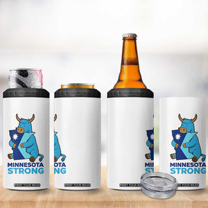 Minnesota Strong 4 in 1 Can Cooler Tumbler Blue Ox Midwest Folklore Heritage TS12 Print Your Wear