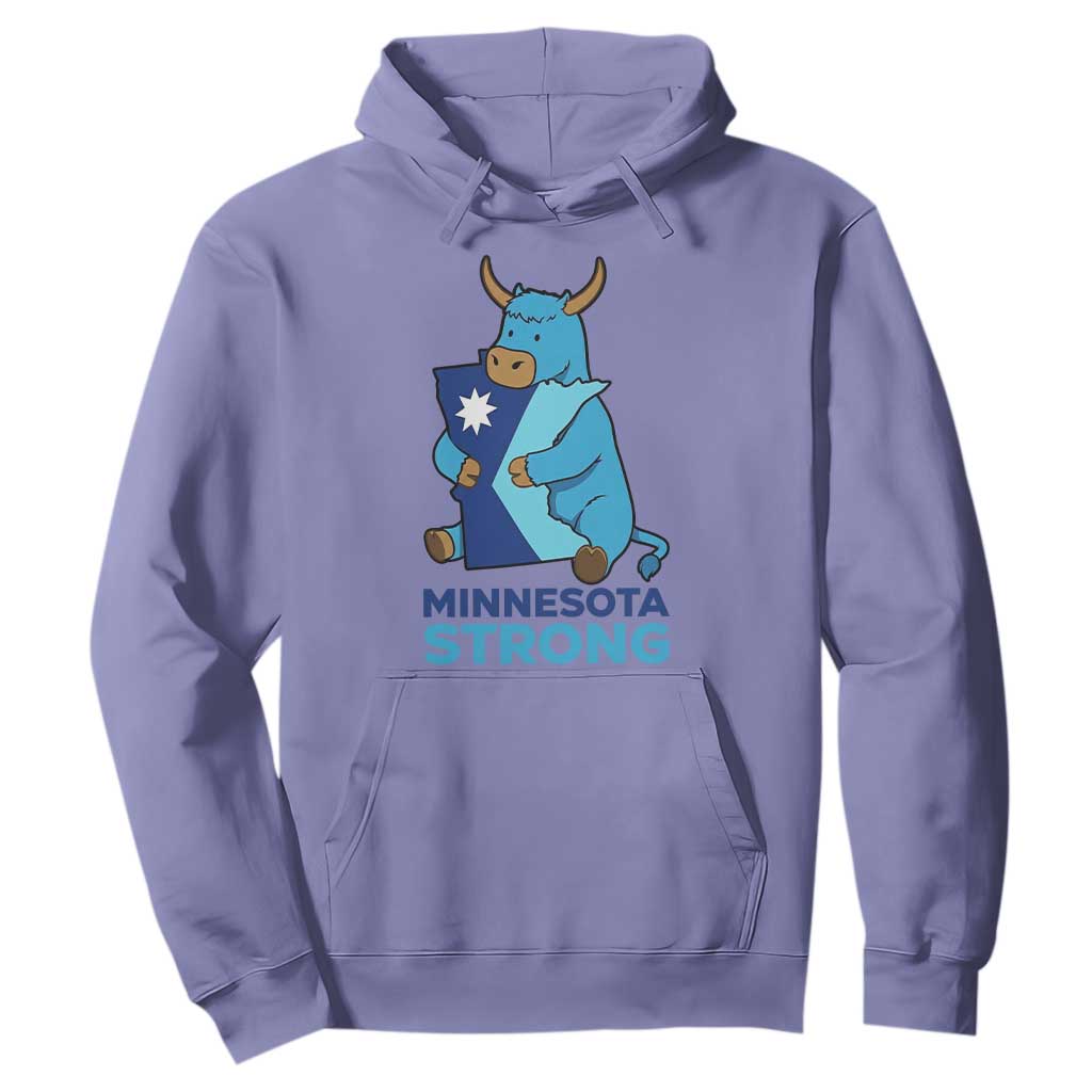 Minnesota Strong Hoodie Blue Ox Midwest Folklore Heritage TS12 Violet Print Your Wear
